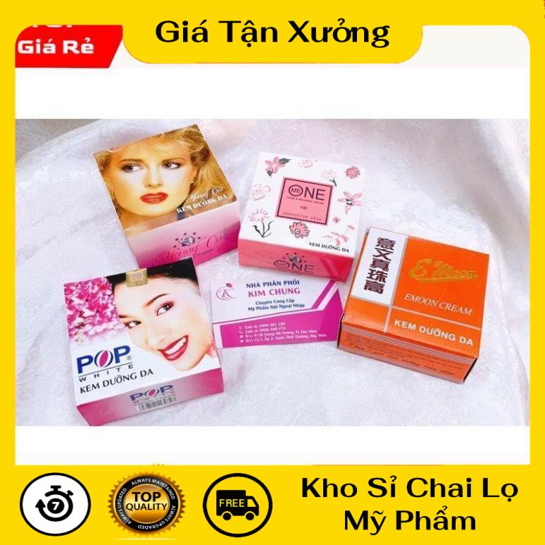 [Hộp 20g] Kem Dưỡng Da Xù, Emoon, Pop, Me One, nguyên liệu, công thức làm kem trộn trắng da body