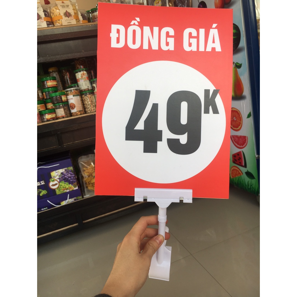 Biển sale, biển đồng giá mọi khoảng giá, in 2 mặt kích thước A4 fomex 3mm