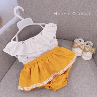 Set áo crop top + quần váy linen mặc 2 kiểu