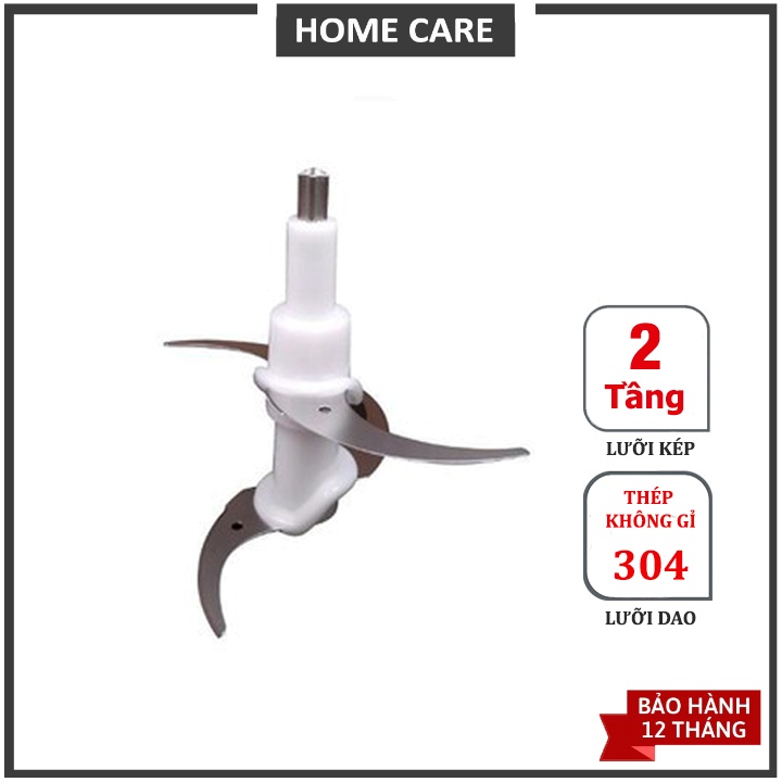 Lưỡi dao máy xay thịt đa năng Nonostyle 2L,3L - Lưỡi xay kép 2 tầng bằng thép không gỉ - Thay thế dễ dàng