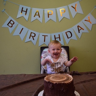 Phụ kiện trang trí sinh nhật cho bé đẹp rẻ - Bóng bay - Dây happy birthday ép kim nhiều màu