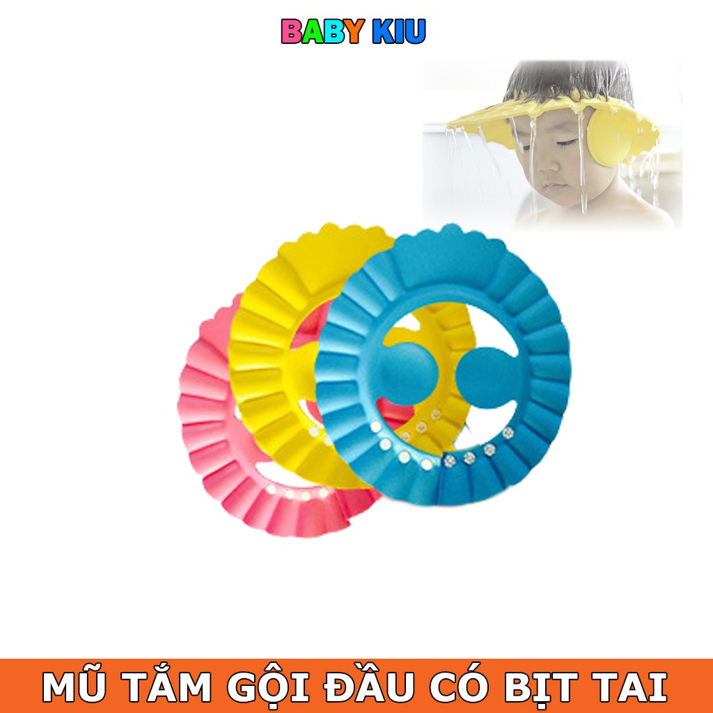 MŨ TẮM + CẮT TÓC CHO BÉ (CÓ BỊT TAI)