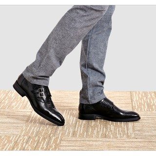 Giày Tây Monk Strap Khóa Kéo