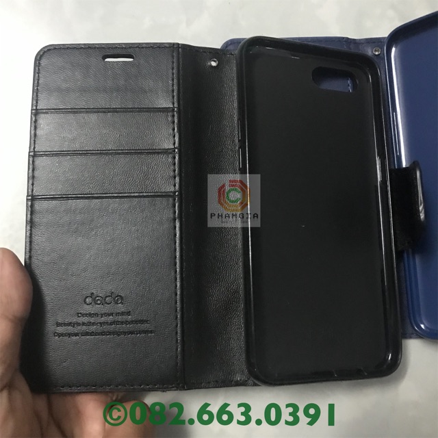 Bao da, ốp lưng nắp gập oppo a1k giả da đẹp, đa năng (có video)