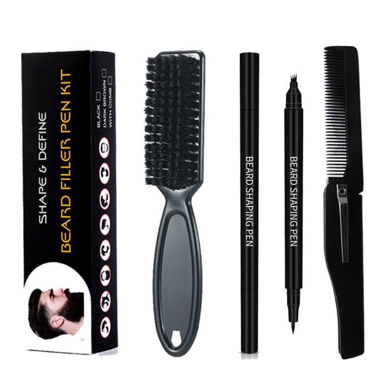 Bộ Bút Tạo Kiểu Râu 4 Đầu Chống Nước Chống Mồ Hôi Dành Cho Nam YOUYO