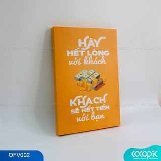 Tranh chữ slogan cổ động tạo động lực trang trí văn phòng Cocopic OFV002