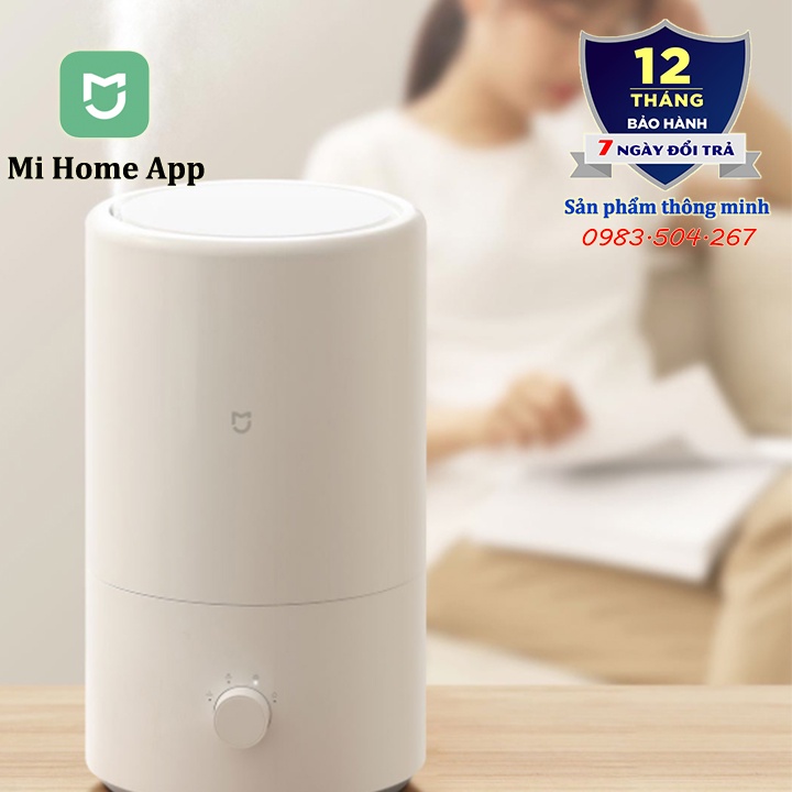Máy phun sương tạo ẩm thông minh Mijia Smart Humidifier MJJSQ04DY - Ion kháng khuẩn - Kết nối App Mi Home - Dung tích 4L