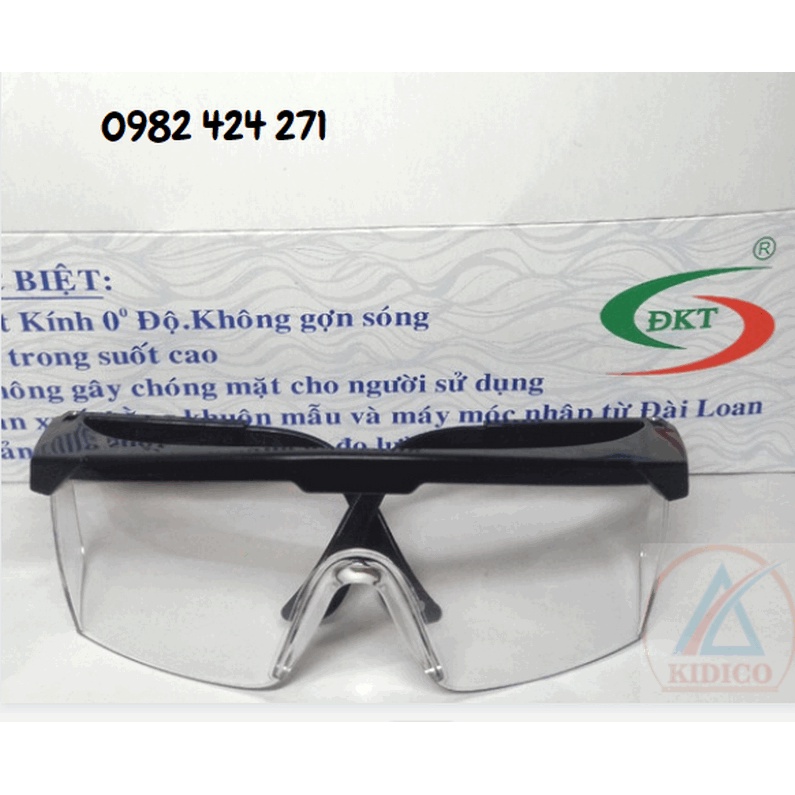 Kính bảo hộ DKT chống khói bụi, chắn tia UV ,giọt bắn bảo vệ an toàn cho mắt