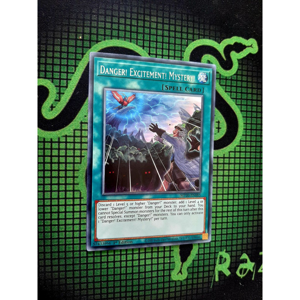 Thẻ Bài Yugioh Spell Danger! Excitement! Mystery! - MP20-EN085 - Rare