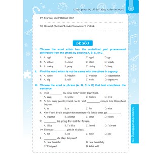 Chinh Phục Bộ Đề Thi Tiếng Anh Vào Lớp 6