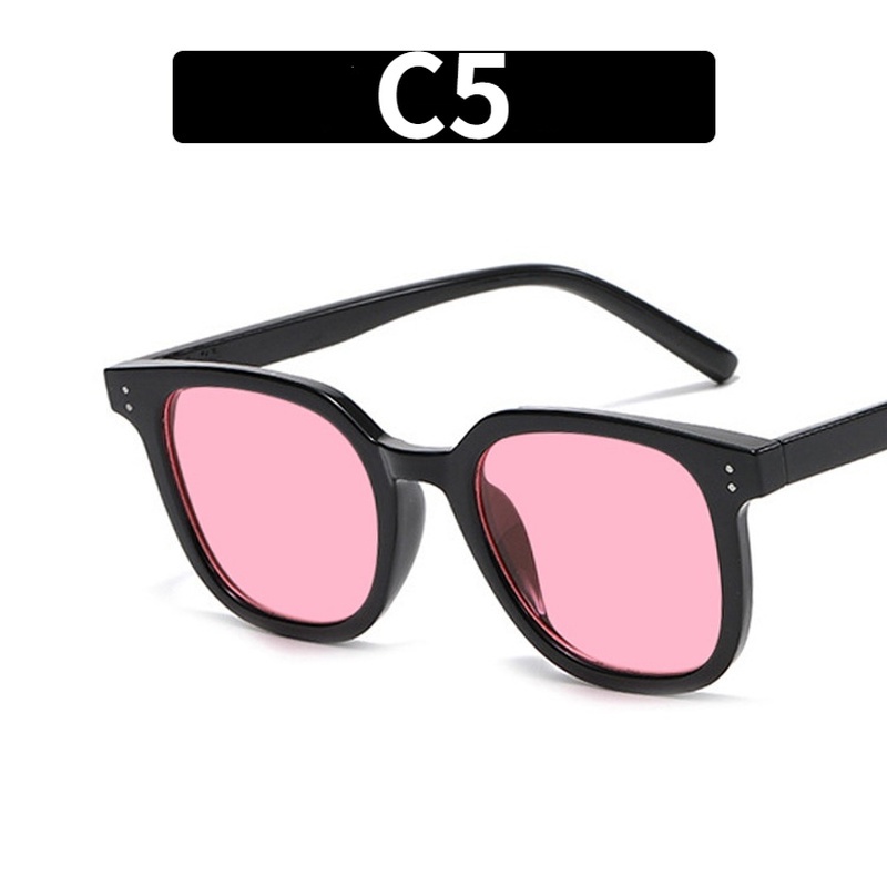 Kính Mát Gọng Vuông Màu Đen Phong Cách Hàn Quốc Thời Trang Cho Nữ