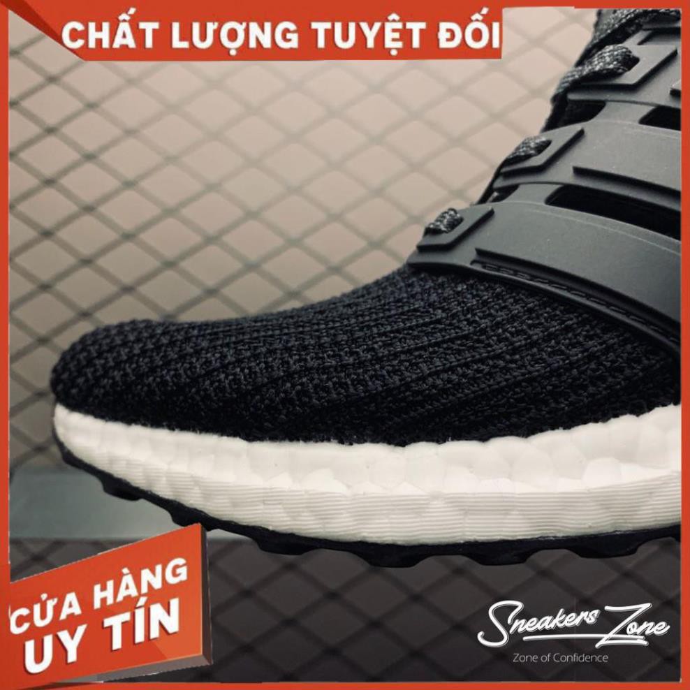 (FREE SHIP + HỘP + QUÀ) Giày thể thao sneaker nam nữ ULTRA BOOST 4.0 đen đế trắng siêu đẹp cho nam và nữ