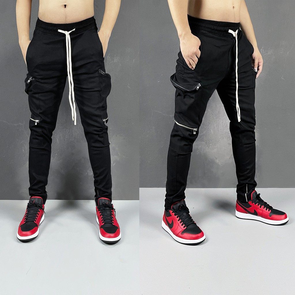 Quần Jogger Kaki túi hộp, có size lớn cho 100kg mang vừa Lexuza 094
