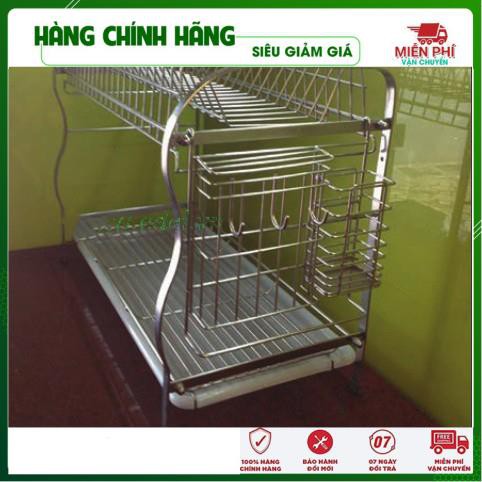 Kệ Để Chén Bát, Kệ Úp Chén Bát Hình Chữ S Có Khay Hứng Nước Tiện Lợi