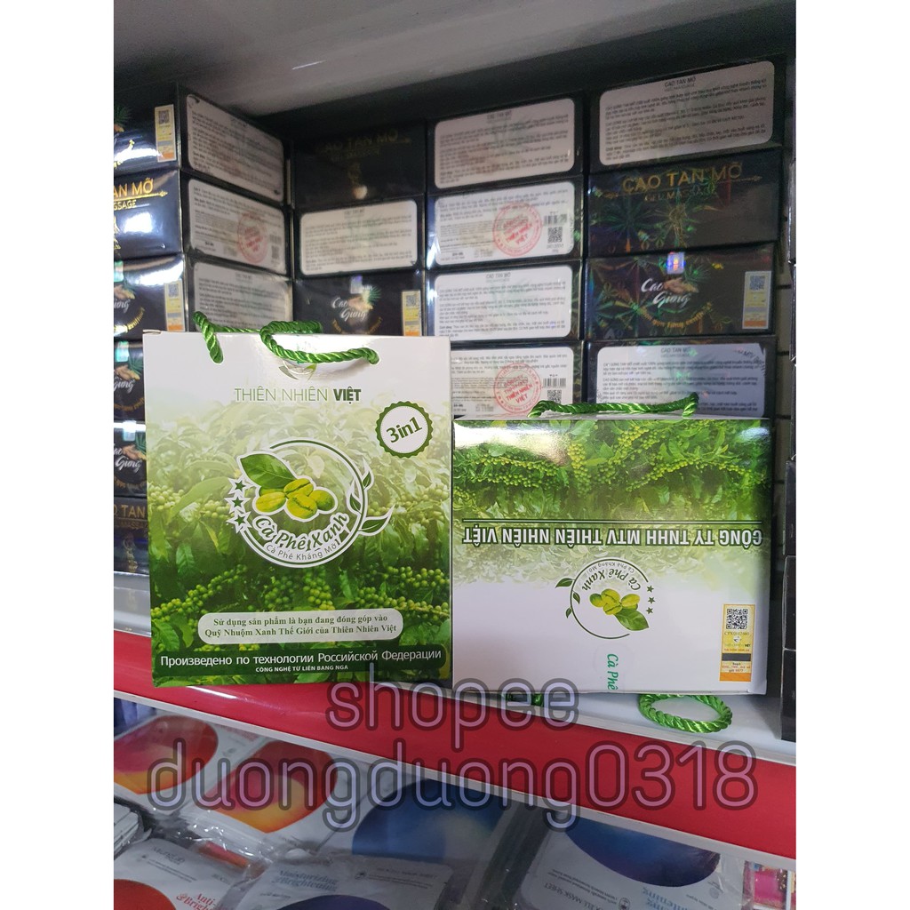 Cà Phê Xanh Kháng Mỡ  (Hộp 30 gói)