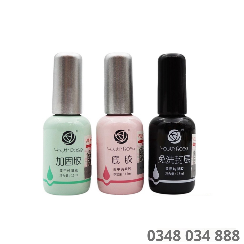 Top hoa hồng , top phủ bóng móng nail 15ml