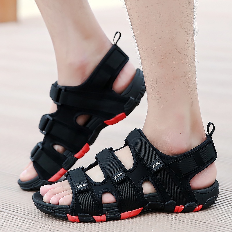 Dép sandal chống trượt chống mài mòn phong cách Roman thời trang đi biển cho nam