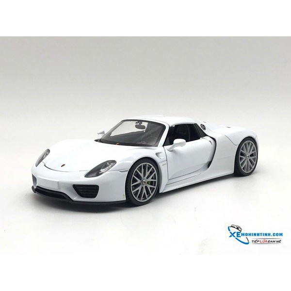 Xe Mô Hình Porsche 918 1:24 Welly ( Trắng )