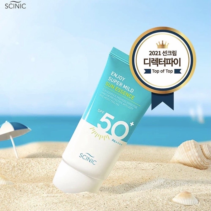 Kem chống nắng dưỡng ẩm Scinic Enjoy Super Mild Sun Essence EX SPF50+ PA ++++