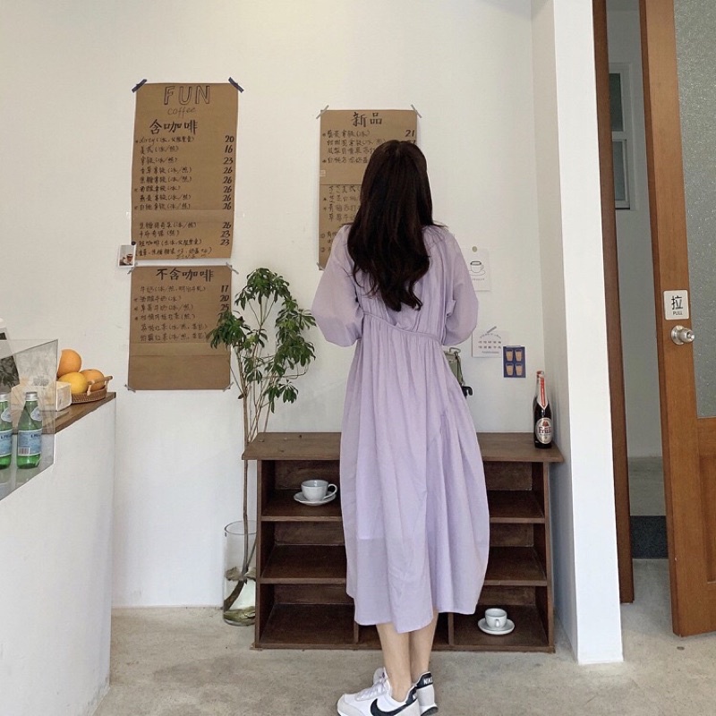 VÁY TIỂU THƯ MÀU OẢI HƯƠNG DÁNG DÀI