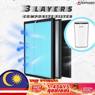 KIMOZO  3 layers composite filter HEPA filters Honeycomb Activated Carbon filter Air purifier Filter