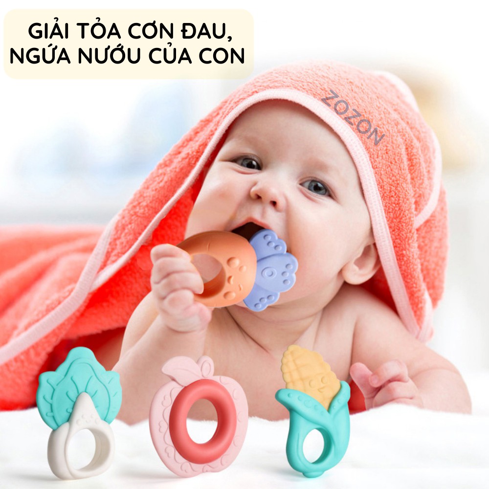 Gặm nướu cho bé Zozon đồ chơi gặm nướu xúc xắc 10 món Baby Rattle nhựa ABS an toàn không tái chế