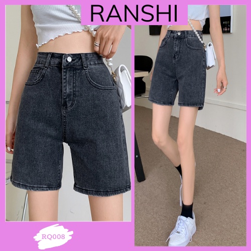 Quần Lửng Ống NaRy RANSHI Rộng Đen Xám Basic Vải Siêu Mềm Mịn Hot - RQ008