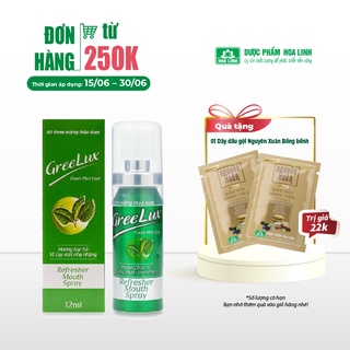 Xịt Thơm Miệng Greelux Fresh Mint Cool vị cay mát nhẹ nhàng