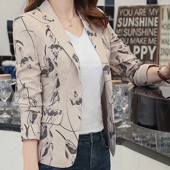 Áo Khoác Tay Dài Dáng Ngắn Cài Khuy Thời Trang Xuân Hè Hàng Mới Cho Nữ