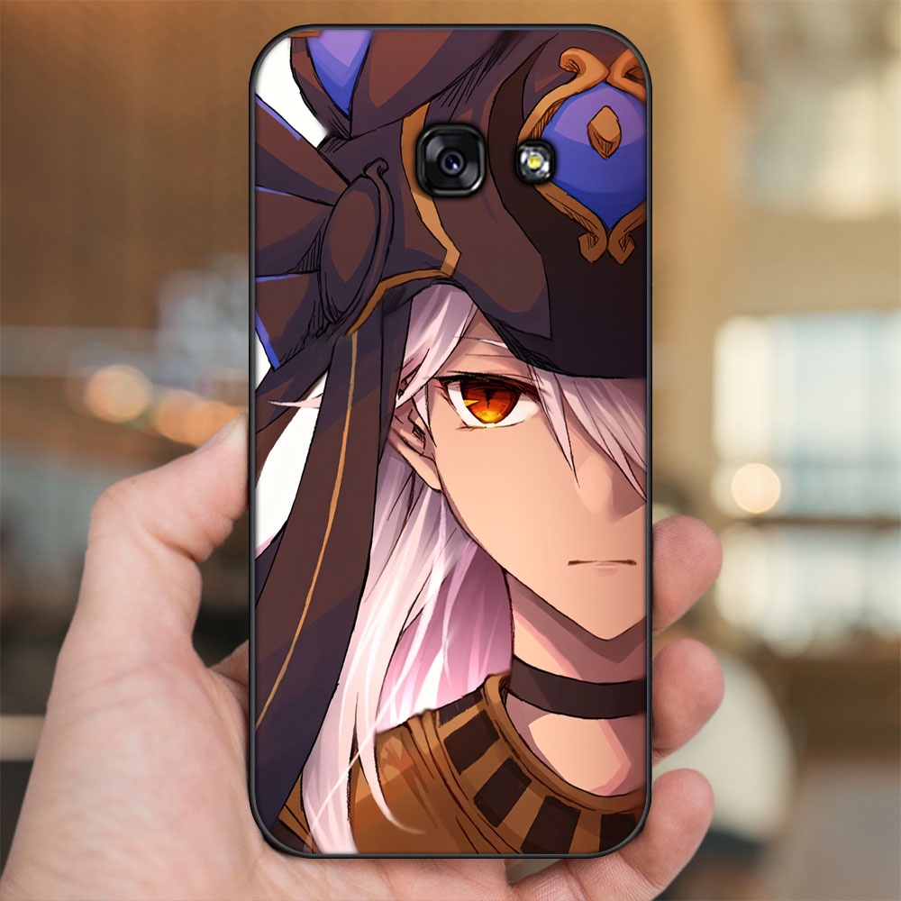 Ốp lưng Samsung A3 2017, A5 2017, A7 2017 viền đen in hình Cyno Genshin Impact