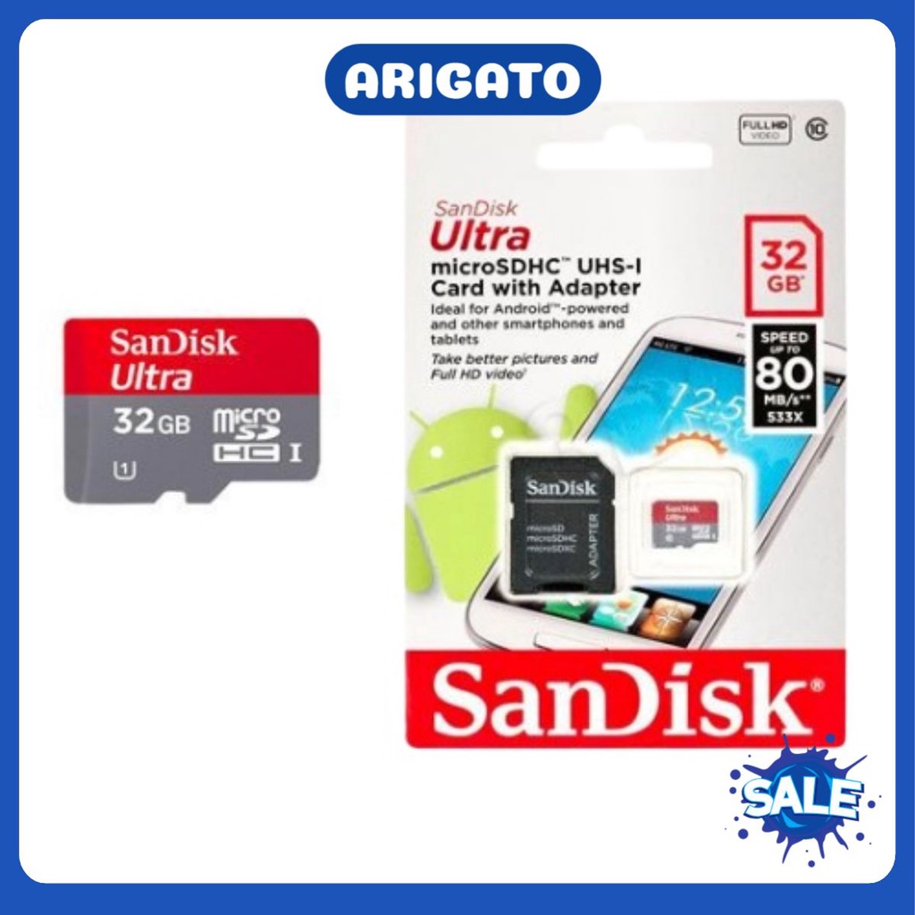 Thẻ nhớ Micro SD HC 32GB 64GB 128GB Ultra Class 10 667x 100MB/s Arigato