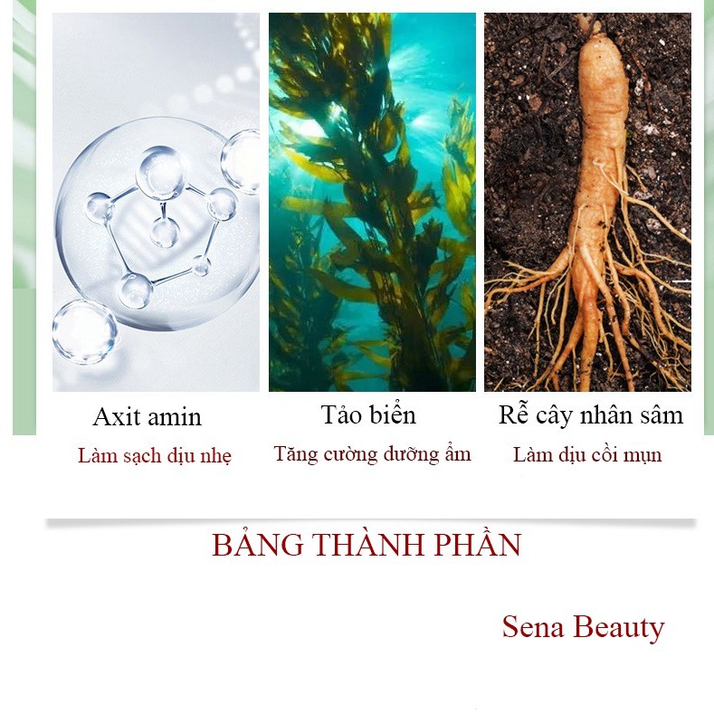 Sữa rửa mặt tạo bọt dành cho da dầu mụn Amino Acid Hanumu Sena Beauty | BigBuy360 - bigbuy360.vn