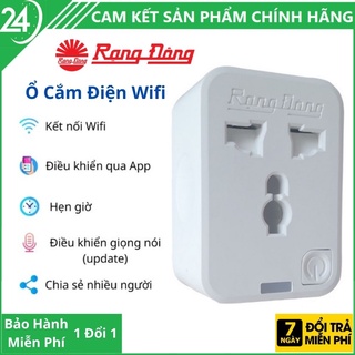 Mua Ổ cắm điện thông minh Rạng Đông 16A   Ổ cắm điện điều khiển bằng wifi 3g 4g  công suất 3500w