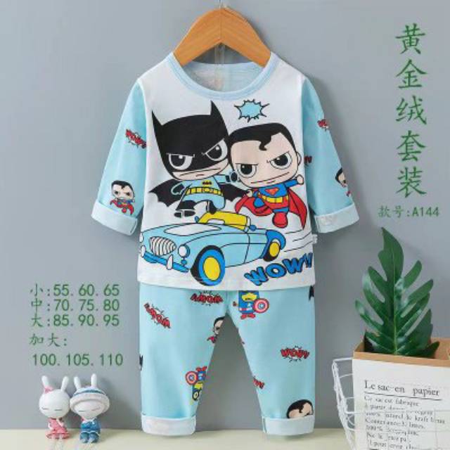 Bộ đồ thời trang xinh xắn cho bé 1-13 tuổi | Áo choàng ngủ nhập khẩu | Người dơi SUPERMAN | Bộ đồ ngủ cho bé trai
