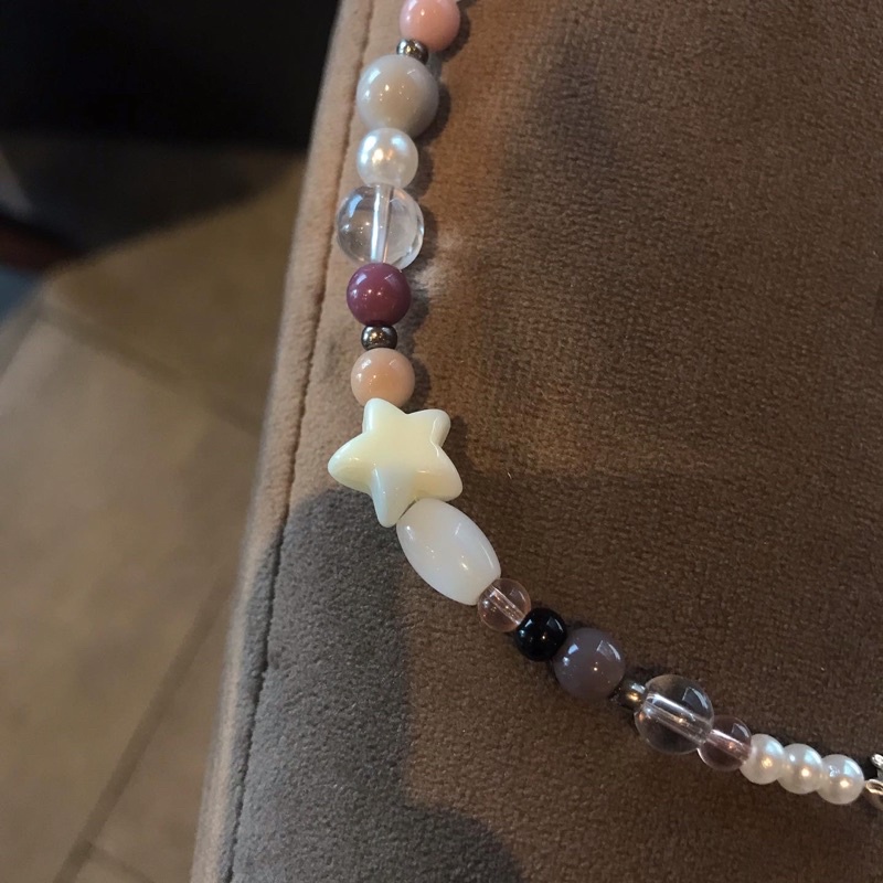 Vòng tay phối đá UWEARING ngôi sao may mắn Dark Choco thanh lịch xinh xắn