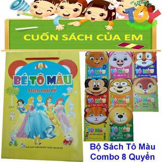 Combo 8 cuốn tô màu cho bé