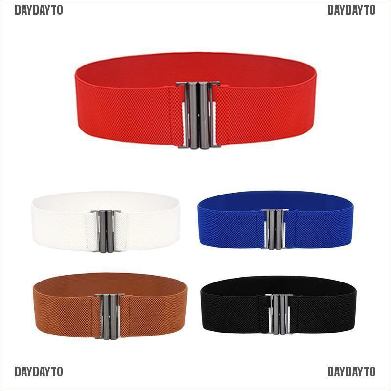 Thắt Lưng Bản Rộng Co Giãn Có Khóa Cài Thời Trang Cho Nữ