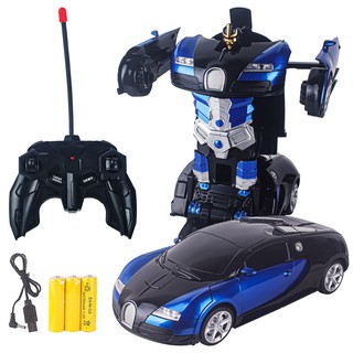 [phiên bản có thể sạc lại] Điều khiển từ xa cho trẻ em ô tô Transformers Robot biến dạng đồ chơi quà tặng sinh nhật