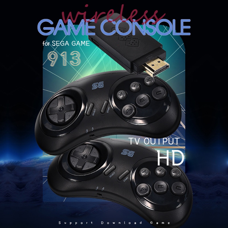 SEGA Máy chơi game cổ điển tích hợp 900 trò chơi 16 Bit