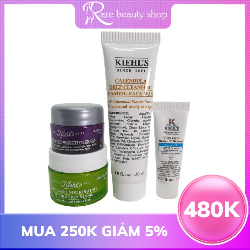 (Duty free) Set Kiehl's mini size duty ( số 13)