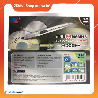Bút lông dầu TL PM04/PM09 Viết 2 đầu [ MỰC BƠM ĐƯỢC ]