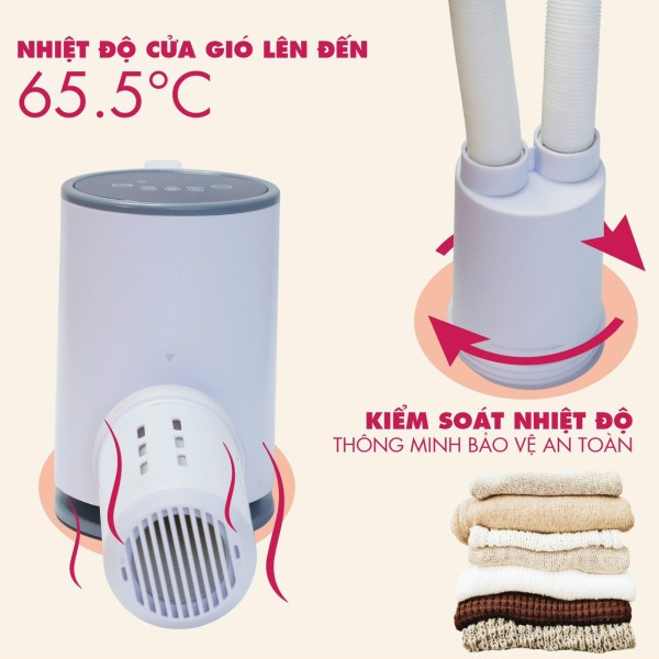 Máy Sấy UV diệt khuẩn Quần Áo, Giày, Chăn mền Mishio MK308