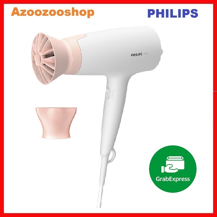 Máy sấy tóc Philips BHD300, 1600 W, 3 chế độ cài đặt nhiệt và tốc độ, hàng chính hãng