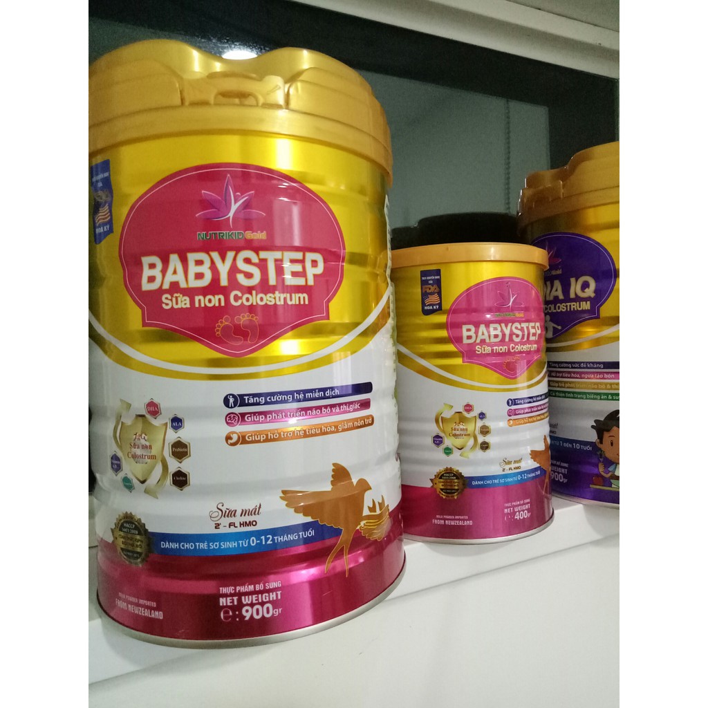 Sữa NutrikidGold Babystep 900g - Sữa non Colostrum Babystep 400G/ 900g (trẻ từ 0-12 tháng)