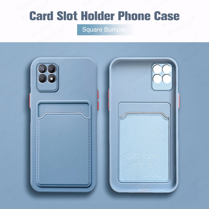 Ốp Điện Thoại Silicon Mềm Siêu Mỏng Chống Sốc Có Ngăn Đựng Thẻ Cho Xiaomi Redmi Note 11 Pro 4G 5G Global 11S 10S Note 10 Pro Max 4G