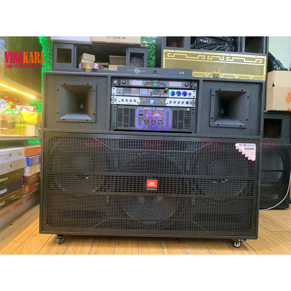 Combo loa kéo 3 bass gồm 2 bass 40 + 1 sub 50 RCF