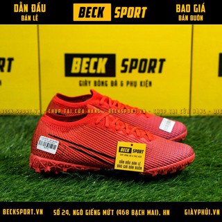 Giày Bóng Đá Mercurial Vapor 13 Elite Đỏ Vạch Đen TF