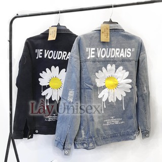 Áo khoác jeans Hoa Cúc