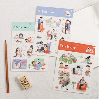 Sticker bóc dán cuộc sống vui vẻ.