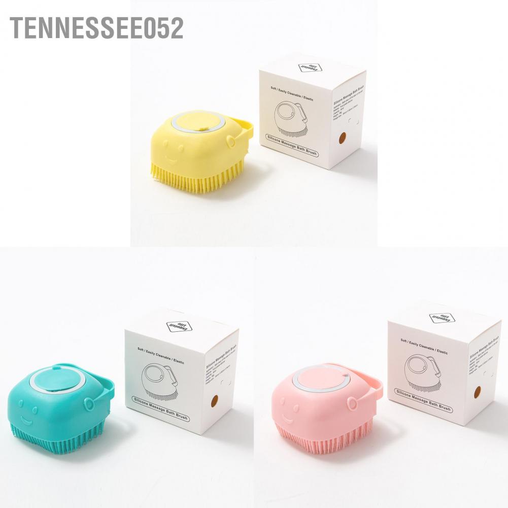 Bàn chải silicon 498 lông mịn massage tắm chống trượt cho thú cưng chó mèo